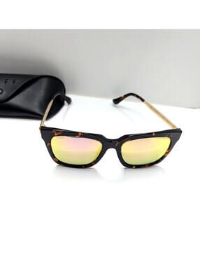 DIFF Bella Matte Black Brown Tortoise Gold Pink Yellow Mirror Polarized Lenses